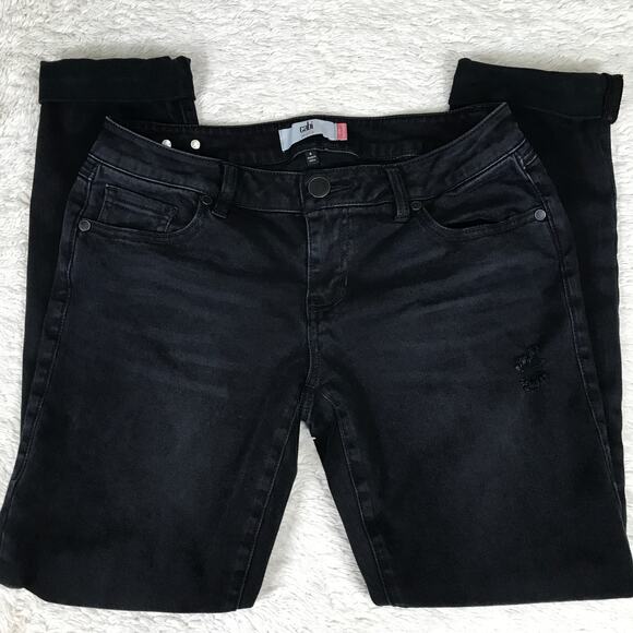 CAbi #3387 Slim Boyfriend Distressed Black Jeans 4 / 27 Capsule Wardrobe Staple - Picture 2 of 10
